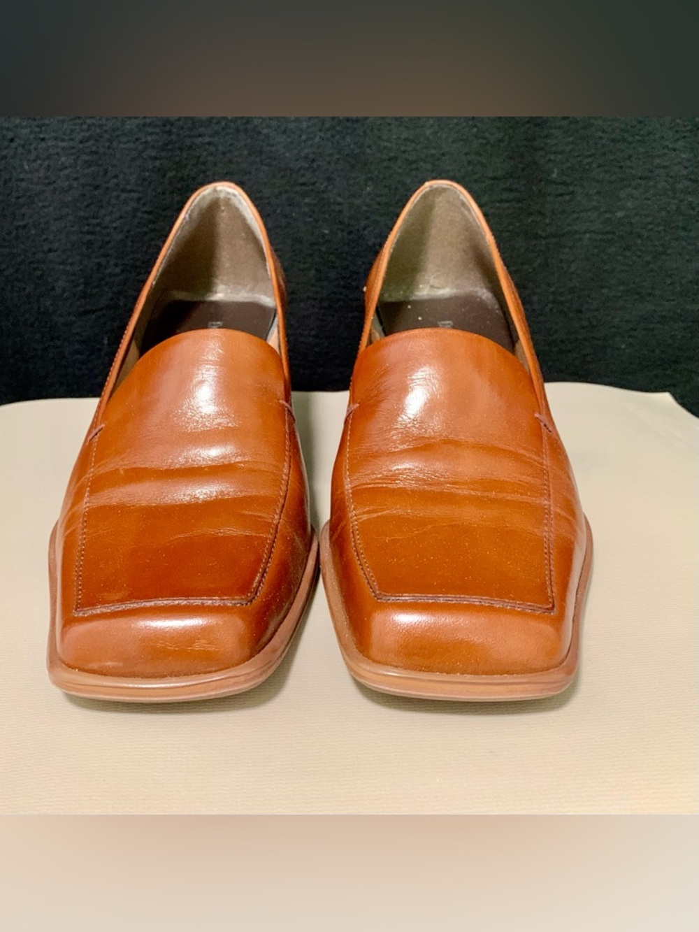 Enzo Angiolini Women’s Loafers Size 8 Leather Upper Square Toe - Picture 2 of 11